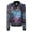 Blue/Pink, variant on Long Sleeve Collar Sparkle Party Sequin Bomber Metallic Jacket for Women Christmas Eve, Orange, Medium