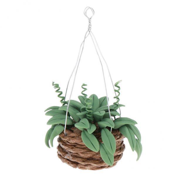 Casa de muñecas Planta Colgante en miniatura perfke Accesorios de Jardín de hadas