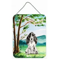 Under the Tree Black Parti Cocker Spaniel Wall or Door Hanging Prints