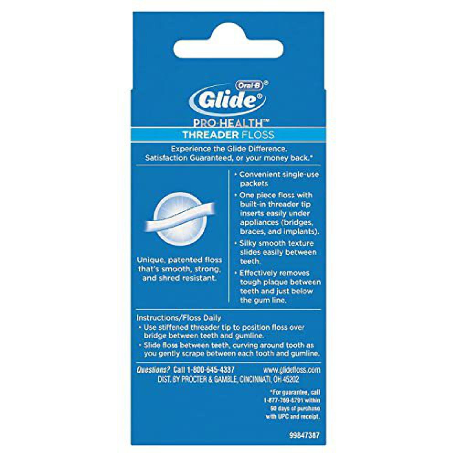 Glide Threader Floss For Bridges, Braces and Implants