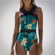 thumbnail image 3 of Bikini de Corte Alto Impreso Sexy Abierto de Espalda Vestido de Bikini Elástico Alto Traje de Baño, de Moda para la Playa, 3 of 3