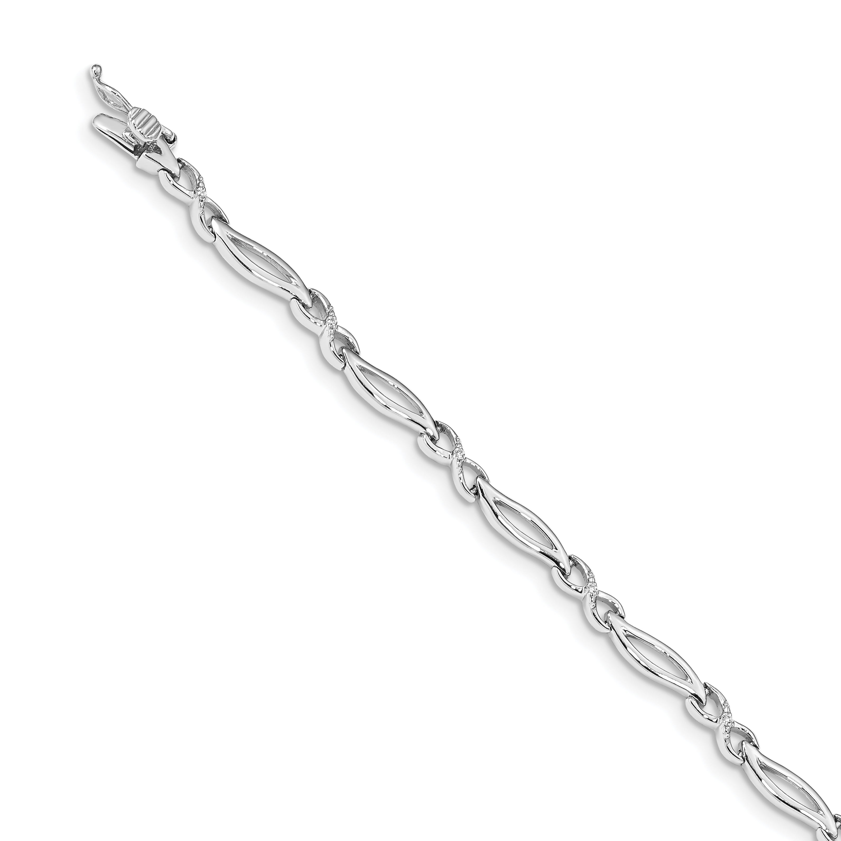 CoutureJewelers Sterling Silver 1.25mm Diamond-cut Round Spiga Chain 