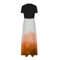thumbnail image 4 of Vestido Corto de Verano de la Moda de las Mujeres Impreso de Manga Corta Cuello Redondo Tobillo de Longitud Vestido Casual, 4 of 7