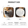thumbnail image 6 of Lsque Regal Shiba Inu Printed Square Couch Cushion Covers, Floral Sofa Cushion Covers Replacement, Stretch Couch Covers for Couch-16.9in, 6 of 9