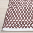 thumbnail image 5 of SAFAVIEH Boston Angelica Diamond Trellis Cotton Area Rug, Brown, 8' x 10', 5 of 10