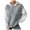 Grey, variant on Blouse Tunics for Womens Fall Winter Comfy Hooded Long-sleeved Blouson Off the Shoulder with Pocket Colorblock Hoodie Cotton Pullovers Sweatshirts(Grey,XL)