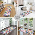 thumbnail image 6 of Yayeee Runner Rug for Bedroom 2'x6' Machine Washable Hallway Non Slip Mat, Yellow Colorful Circles, 6 of 8
