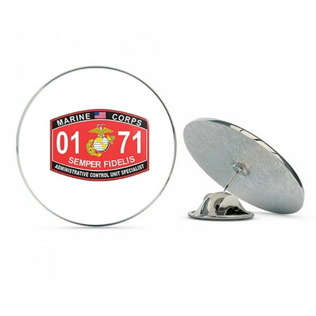 Administrative Control Unit Specialist Marine Corps MOS 0171 USMC US Marine Corps Military Steel Metal 0.75