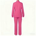 thumbnail image 3 of Scrubs for Women Set – short Top and Pants Womens Scrub Sets with Pocket Hot Pink M, 3 of 3