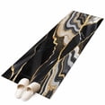 thumbnail image 6 of Black Marble Kitchen Runner Rug 2x6 Washable Runners for Hallway Non Slip Grey Gold Texture Vintage Farmhouse Art Large Area Rug Indoor Floor Carpet for Bathroom Laundry Entryway Bedroom Living Room, 6 of 8
