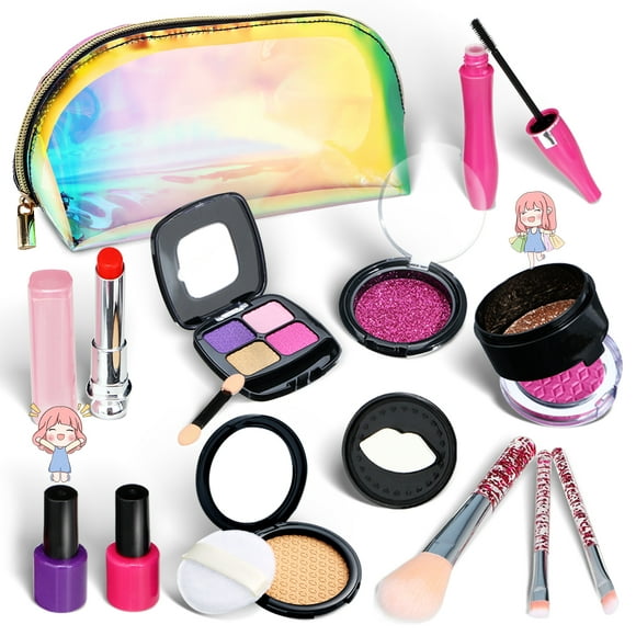 Girls Makeup Kit for Kids, Non Toxic Washable Mermaid Makeup, Kids Makeup  Sets for Girls 5