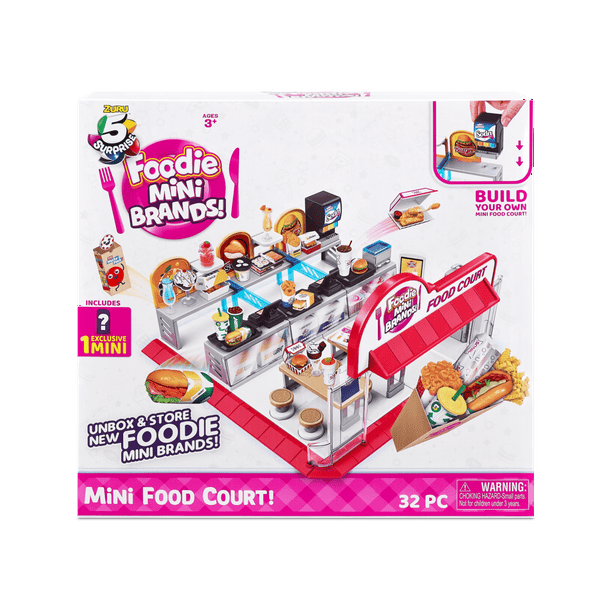 5 Surprise Foodie Mini Brands Mini Food Court Novelty & Gag Toy with 1