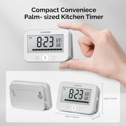 KADAMS Waterproof Shower Clock with Timer, Digital Bathroom & Kitchen Countdown Timer with LCD Display, Progress Bar, Suction Cup, (Black)