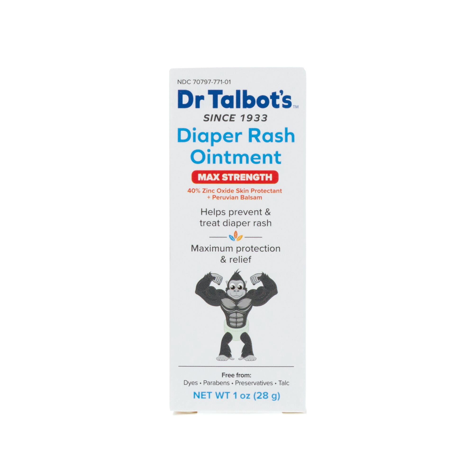 Dr. Talbot's Maximum Strength Baby Diaper Rash Ointment for Infants, 1 oz