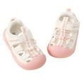 thumbnail image 2 of YMNXA Baby Toddler Girls Boys Summer Sandals Soft Sole Non Closed Toe Color Block Comfortable Breathable Walking Shoes For Outdoor Activities,Pink,11-13 Months, 2 of 8