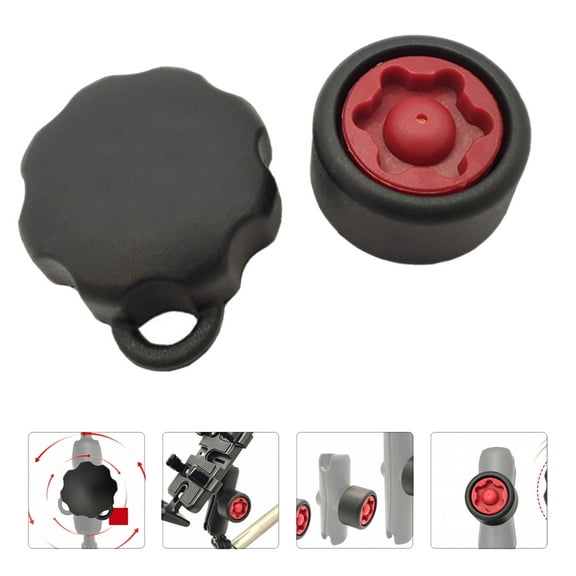 LEORX Key Knob for Phone Holder Nylon Plastic Black 1 Set