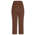 thumbnail image 6 of Capri Pants for Women High Waist Straight Leg Stretch Pants Summer Work Golf Capris with Pockets Casual Yoga Leggings, 6 of 8