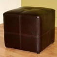 thumbnail image 2 of Bowery Hill Contemporary Wood Ottoman in Dark Brown, 2 of 2