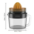 thumbnail image 5 of Taurus Citrix Glass Jar Citrus Juicer, 1-Liter Electric Orange and Lemon Juicer with Adjustable Pulp Control, Dishwasher-Safe  with 2 Cone Sizes for All Citrus Fruits, 5 of 10