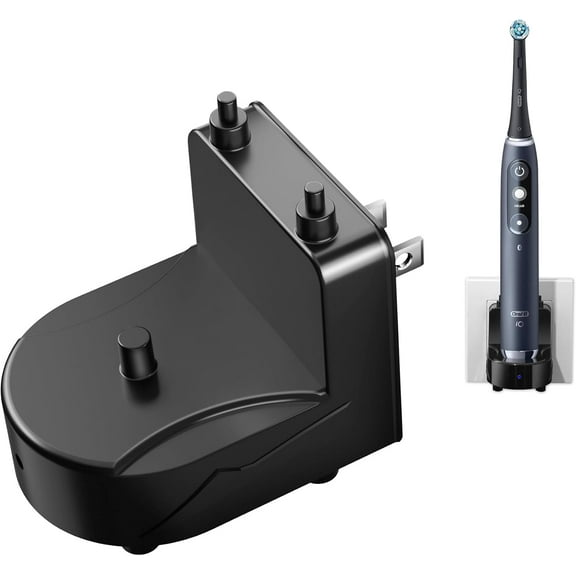 Wireless Electric Toothbrush Wall Charger Compatible with Philips Sonicare Electric Toothbrush HX6100, HX3000, HX6000, HX8000, HX9000, Portable, IPX7 Waterproof Charging Station (Black)