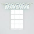 thumbnail image 2 of Ambesonne Floral Window Valance, Flowers Forget Me Nots Art, 54" X 12", Pale Sky Blue Multicolor, 2 of 3