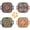 4pcs, variant on 2/4 Pack Bohemian Floral Square Ceramic Tray Double Handle Plate For Home Party Daily Use