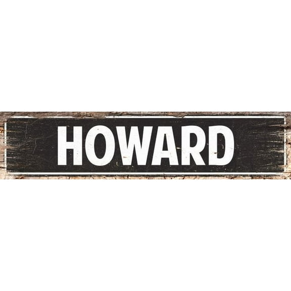 HOWARD Gift Street Sign Home Decor Chic Gift 4x18 204180003071