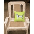 thumbnail image 2 of English Setter Checkerboard Green Fabric Decorative Pillow, 2 of 2