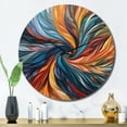 thumbnail image 3 of Designart "Symphony of Spirals III" Abstract Spirals Oversized Wall Clock, 3 of 5