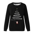 thumbnail image 4 of Atogsazn Womens Christmas Sweatshirt Casual Crew Neck Long Sleeve Shirt Loose Fit Pullover Tops Fall Clothing 02-Black XL Fashion, 4 of 5