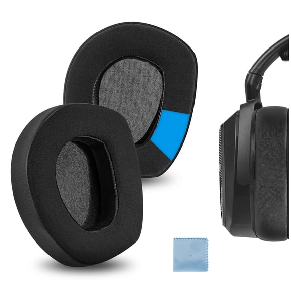 Geekria Sport Cooling-Gel Replacement Ear Pads for Sennheiser RS165, RS175, HDR165, HDR175, RS185, HDR185, RS195, HDR195 Headphones Ear Cushions, Repair Parts (Black)