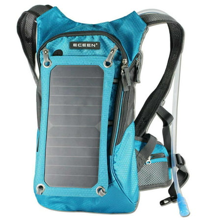 1.8L Hydration Backpack With 7Watt Solar Charger with 10000mAh Power (Best Solar Powered Backpack)