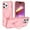 Pink, variant on Allytechgroup Military-Grade Shockproof iPhone 13 Pro Case, MagSafe-Compatible Apple iPhone 13 Pro Cover with Magnetic Back Cover & Built-in Ring Holder Kickstand for Car Mount Case,Purple