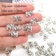 thumbnail image 3 of 50pcs Antique Silver Lucky Elephant Animal Spacer Beads For Jewelry Making, 3 of 4