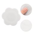 thumbnail image 3 of Unique Bargains 1 Pc Portable Silicone Facial Cleansing Brush Flower Shape 3.54"x3.54"x1.18" White, 3 of 7
