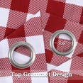 thumbnail image 3 of 2 Pcs Buffalo Plaid Curtains, Rod Pocket Light Filtering Checkered Curtain Drapes, 3 of 6