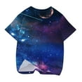 thumbnail image 4 of Summer Savings! TAGOLD Toddler Girls Boys Summer Blouses Tops,Toddler Kids Boys Girls Fashion Cute Round Neck Print Short Sleeve Top, 4 of 4