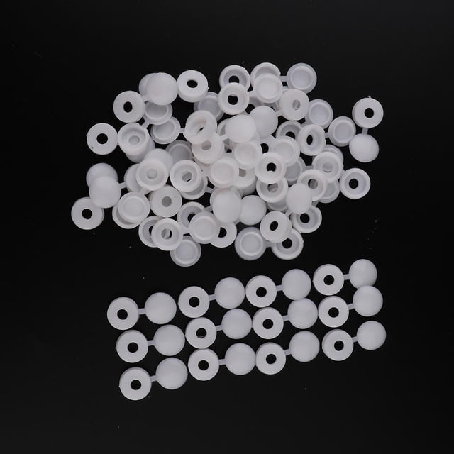 Tornillos De Plástico Duradero De 100 Piezas, Tapones, Tapones, Para De Muebles Para , / Azul / Amarillo Blanco Macarena Agujero de la bisagra