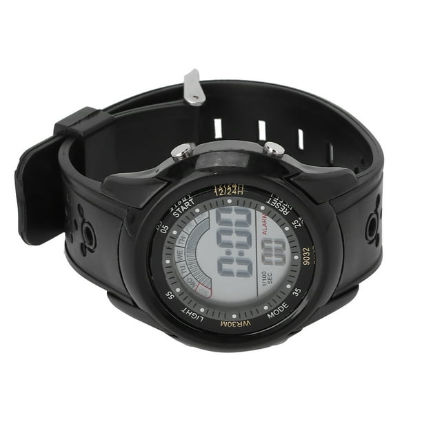 Reloj deportivo digital Jadeshay Resistente al agua color Negro