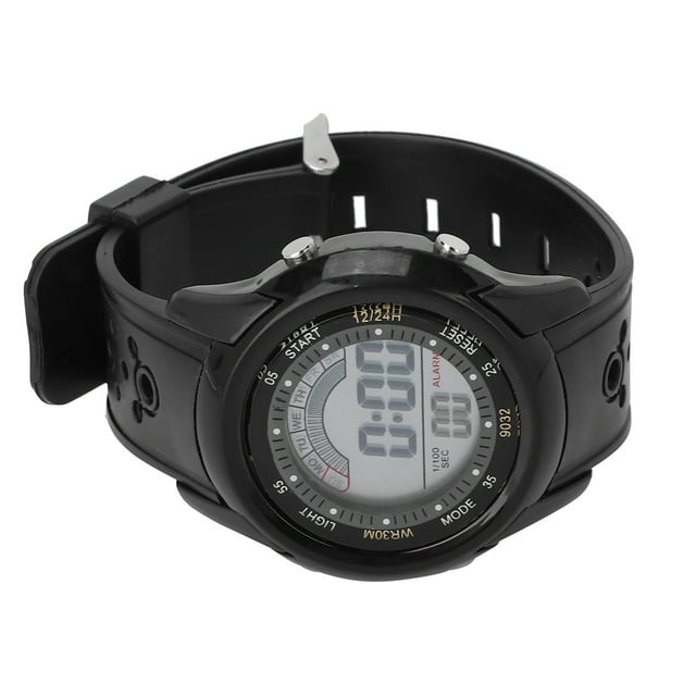 Reloj deportivo digital Jadeshay Resistente al agua color Negro