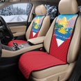 thumbnail image 2 of Eheartsgir Front Seat Covers Antigua And Barbuda Flag Decoration 2 Pack Car Front Seat Covers Quilted Design for Vans Non-Slip Quilted Padded Fabric Car Seat Covers, 2 of 7