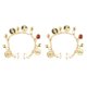 thumbnail image 2 of 2 Piezas de Oro para Danza Del Viere, Anillos para La , Cadena, Monedas, Borla, Accesorios con Clip, 2 of 9