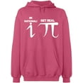 thumbnail image 2 of OXI Hoodie Sweatshirt - Be Rational Get Real Pi, Basic Casual Hoodie for Men's and Women Fleece Hoodie Long Sleeve - Safety Pink X-Large, 2 of 3
