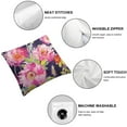thumbnail image 4 of Nawypu  Cushion Cases Pink Peony Flower with Green Leaves Watercolor Set of 2,Decorative Throw Pillow Covers Soft Modern Double-Sided Designs 2pcs 18x18in, 4 of 6