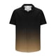 thumbnail image 5 of Mens Casual de Manga Corta Botón Abajo Camisas de Impresión Turndown Cuello Botón Camisa Poliéster, Moda de Verano Superior para Hombres Al Aire Libre, 5 of 6