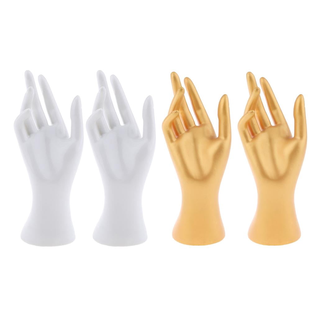 Maniquí De Mano De PVC Realista – 2 Piezas (izquierda Y Derecha), Tamaño Real Para Exhibir Joyas, Guantes Y Práctica De Tatuajes