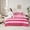 Hot Pink, variant on Homewish Modern American Flag Twin Bedding Sets 7-Piece for Kids, Cartoon Stars Print Bedding Comforter Set, Hot Pink Abstract Reversible Sheet Sets, Super Cozy Room Decor