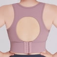 thumbnail image 7 of Womens Bras Bagged Sports Underwear High Waist Gathered Abdominal Heart Showing Thin Yoga Bra Beautiful Back Hollowed Out Fitness Bra Sports Bras for Women Purple 5XL, 7 of 7