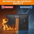 thumbnail image 2 of Fireproof Document Bag with Lock,13x9.2Inch Fireproof Money Bag,with Zipper and Lock,Suitable for Tablets, A4 Documents, 2 of 8