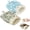 Blue+Grey green, variant on Cat Sleeping Bag for Indoor Cats, Pet Snuggle Sack Plush Cave Burrow Nest for Kitten Puppy Up to 13lb